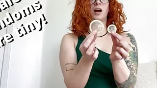male cocks are tiny! first time with futa gf condom comparison - full video on Veggiebabyy Manyvids