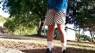 I was about to ejaculate in case something came suddenly but I continued to masturbate