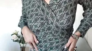 Stella Cardo Dances a Striptease and Then Spreads Her Legs and Puts Her Fingers in Her Pussy