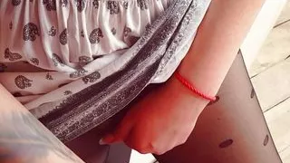 Hot Milf Pulls Pantyhose Up Full of Cum CUM ON PANTYHOSE