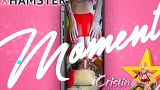 Moments: Sissy in sexy lingerie rides a cock