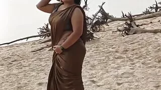 Cute girlfriend feels shy when guy touches her boobs