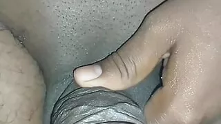 in bathroom with thick