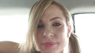 Assfucked lez babe gets fingered outdoor by Asian in POV