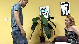 Freckled Ginger Girl caught Masturbate and get Interracial Fuck by BBC Classmate