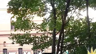 Inked public babe fucked by sex date outdoor in amateur sex