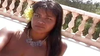 French slut got cum all over her face