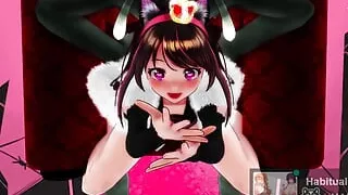 mmd r18 KING VTuber sexy anal bitch want to cum hard sex dildo big Monster cock 3d hentai