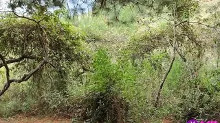 Offering Cash to Sexy Girl in the Forest in Exchange for Sex - Salome Gil