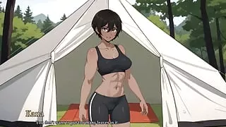 Tomboy Sex in Forest HENTAI Game  Ep.4 FIRST TIME ANAL for my cute girlfriend !