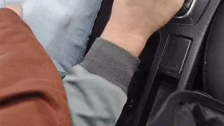 Touching Uber driver's dick to see his reaction