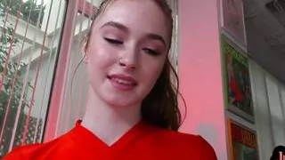 POV anal amateur babe spoils BFs cock with her tight butt