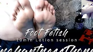 Self Care Foot Massage with Lotion