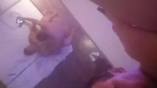 Tried to record the cuckold me eating