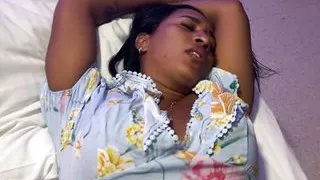 Stepmother Helps Stepson to Reduce an Erection and Ends up Creampied