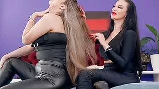 Extremely Long Hair Brushing and Braiding