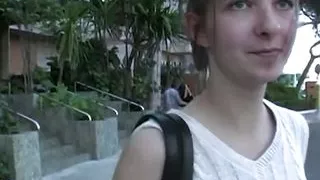 Dark Blonde Teen Girl Shyly Shows Her Pussy