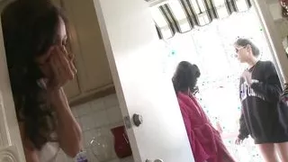 Two Super Stunning Blondes Are Having Some Amazing Lesbian Fun with Retro Vibes