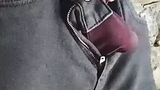 Was rubbing the and the housewife saw it.