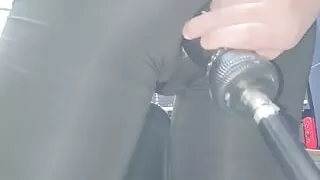 short leggings machine cumshot