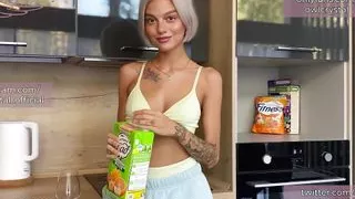 My stepsister promised me a blowjob every day