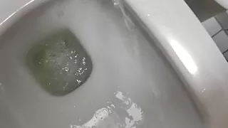 I make a mess in a public restroom.