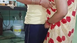 Big boobs Pooja bhabhi gave sexual fun to his devar