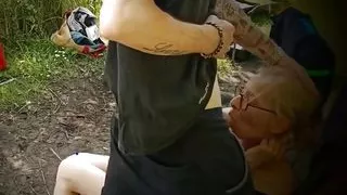 MILF Blowjob and Eating Pussy Outdoor