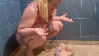 I Catch My Step Son Wank My Panty and Soaked Him in My Piss