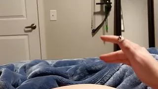 Playing with my cum..