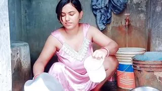 MY BHABHI BATHROOM vlog big tits anal big cock homemade big ass