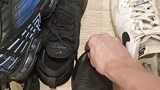 Relaxed my sneakers soaked up