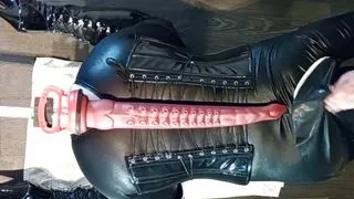 Naughty nun plays with a large unholy member