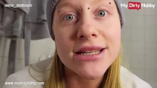 My Dirty Hobby - Blonde babe masturbating in the bathroom