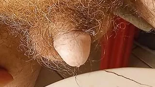 DADDY in STEPDAUGHTER's Nylon Ankle Socks! Pissing, jerking off, cumming, licking cum!!