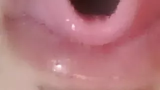 Mouth first time comes sperms in tunnel