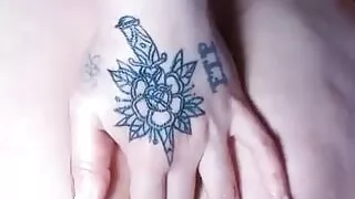 Fingering my tight asshole ft my pussy