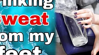 Drink my Foot Sweat! Femdom Slave BDSM Sweaty Feet Worship Licking Ass Female Domination Real Homemade Milf Stepmom