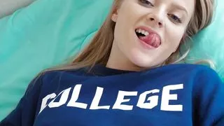 Stepsister Spreads Her Legs For Her Stepbrother To Slide His Girthy Dick Inside Her Tight Pussy