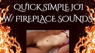 QUICK JOI (Fireplace ASMR)