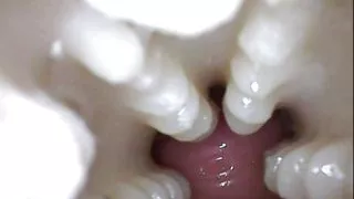 CLOSE UP CAMERA IN PUSSY: CUM Inside PUSSY TWICE! BEST CREAMPIE in 4K with Girl Moaning!