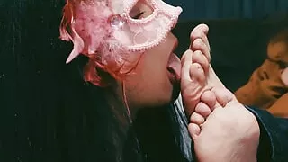 Girl Licking Her Neighbor's Feet