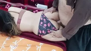 Desi Pakistani Housewife Fucked By Her Husband,s Father While She is On Bed