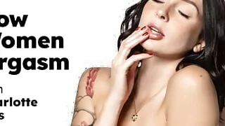 UP CLOSE - How Women Orgasm With The Adorable Charlotte Sins! INTENSE HITACHI ORGASM! FULL SCENE