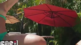 There Is Nothing Better Than Watching Abella Danger & Payton Preslee Going At It On The Edge Of The Pool - MOFOS