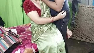 Virgin Bhabhi with big boobs was fucked by her friend on the bed