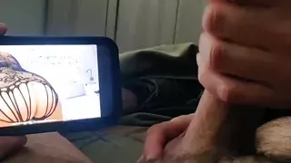 My Sexy Wife Sent Me Her Porn Video and We Watch It Togrther Masturbating. Jerk Me off Untill I Cum!