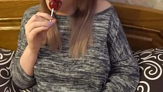 Playing with My Lolipop and My Cock