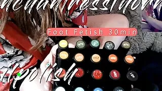 Foot Fetish Pedicure with Gel Polish