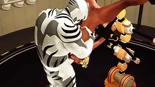 Extreme Sex in Restraints. Big Tits Beauty Likes to Be Fucked Hard